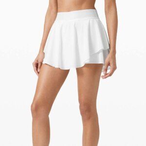 NEW Lululemon Athletica Court Rival HR Long White Skirt - Size 20